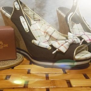 Coach Sling Wedge Heels